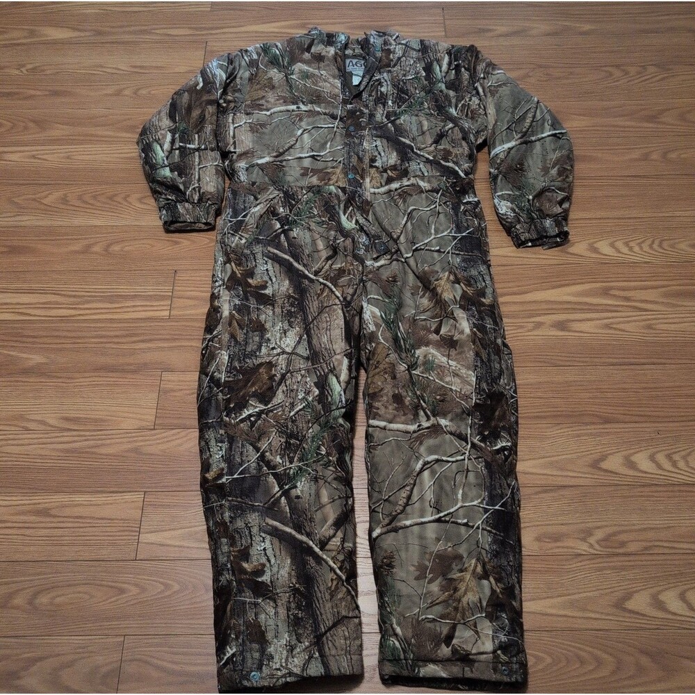 All Game Outfitters AGO One Piece Coveralls Camouflage Mens Size XL *No Hood*